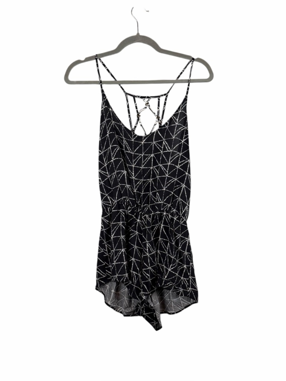 Dolce Vita Black & White Geometric Print Romper XS